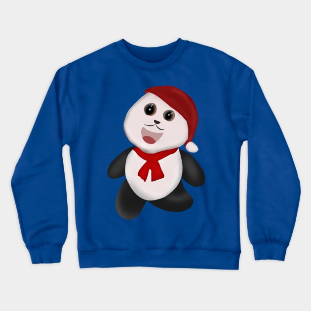 Christmas panda Crewneck Sweatshirt by Twinnie5